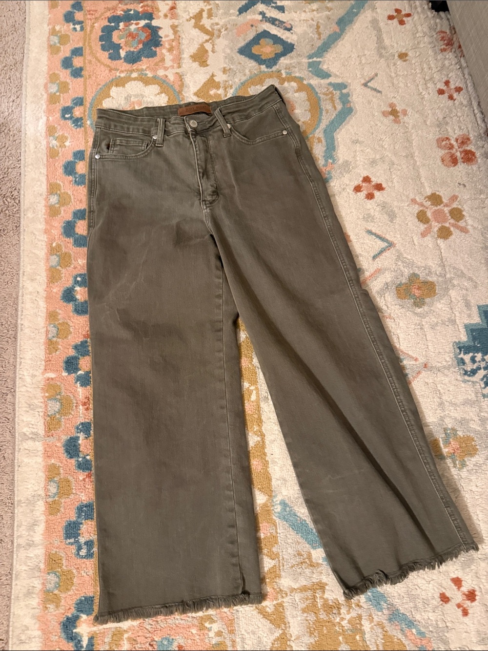Judy Blue Garment Dyed Crop Jeans
